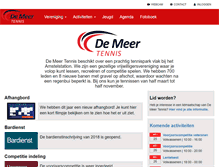 Tablet Screenshot of demeertennis.nl